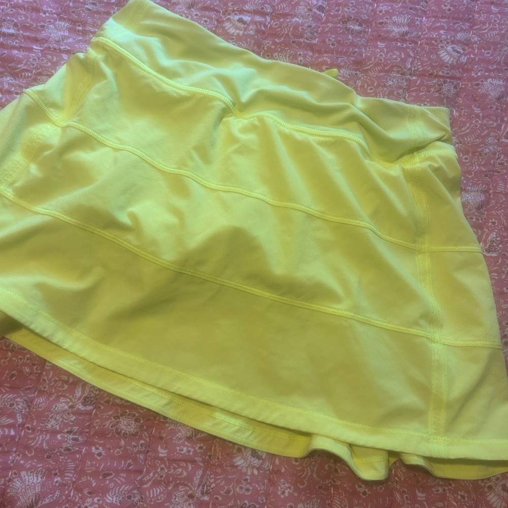lululemon athletica yellow skirt